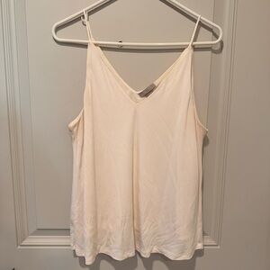 Women's V-Neck Spaghetti Strap Tank Top - Dusty Rose Pink